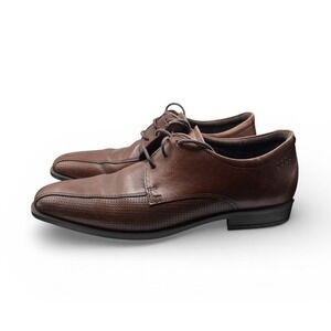 ECCO Men's Edinburgh Lace Shoes SZ US 9-9.5 (EUR 43) Brown Leather Oxfords -1542